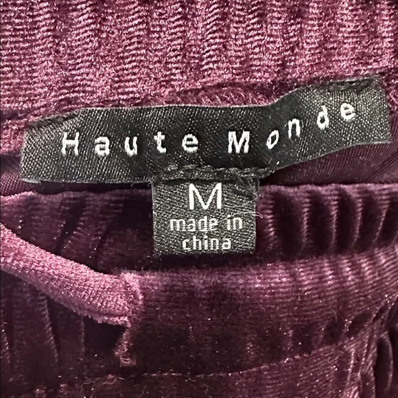 🍋 Haute Monde Velour Jogger Set - Picture 3 of 4